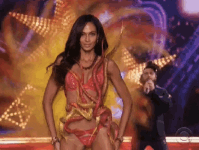 Victoria Secret Joan Smalls GIF