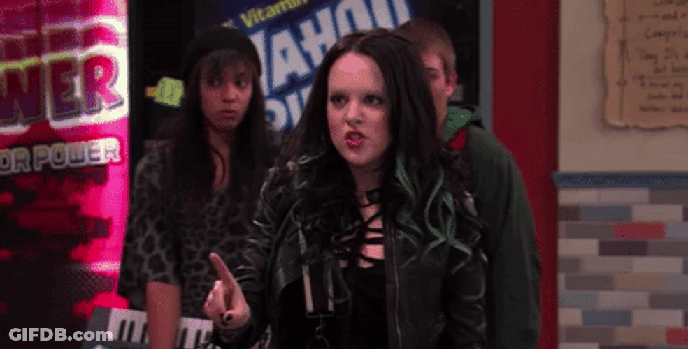 Victorious Angry Shouting Elizabeth Gillies GIF