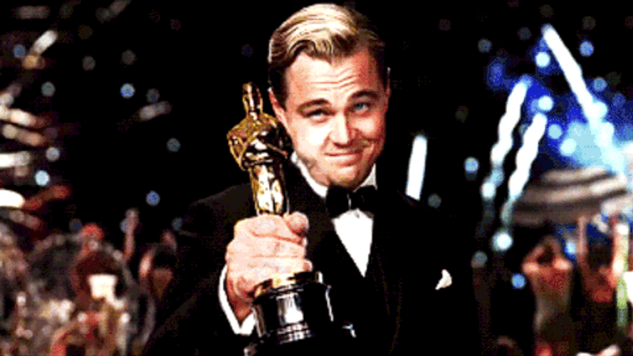 Victory Achieved Trophy Leonardo DiCaprio GIF