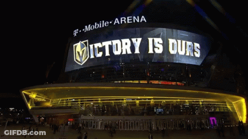 Victory Is Ours Is Displayed On A T Mobile Arena GIF