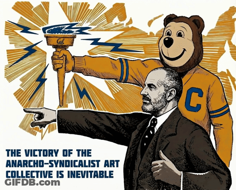 Victory Of The Anarcho-Syndicalist Art Collective Is Inevitable Poster GIF