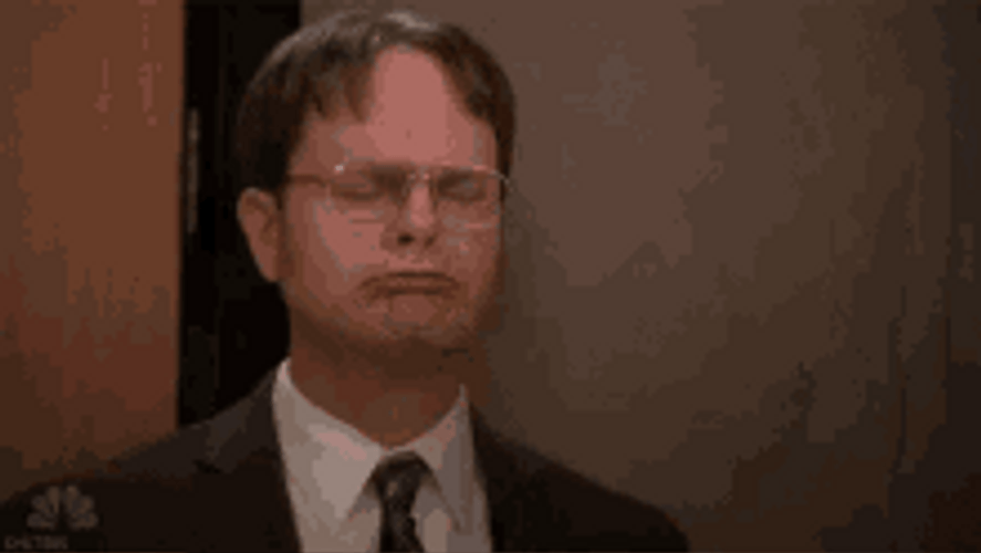 Victory Reaction Dwight Schrute GIF