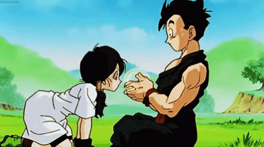 Videl With Gohan GIF