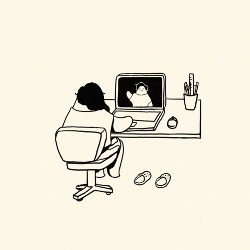 Video Call Hug GIF