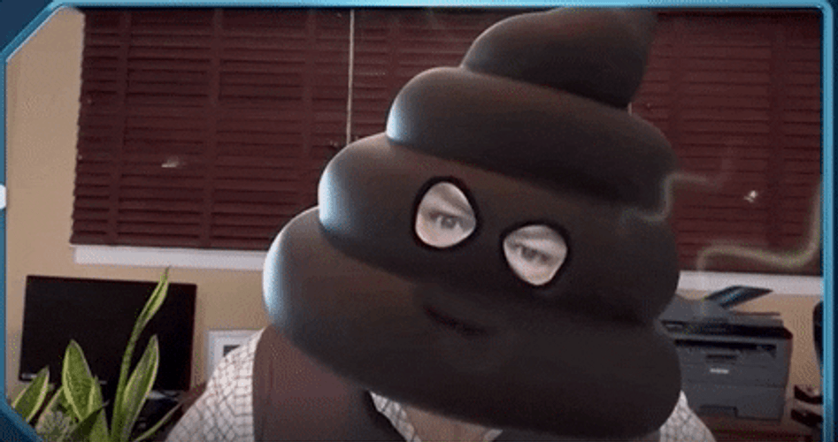 Video Call Poop Filter GIF