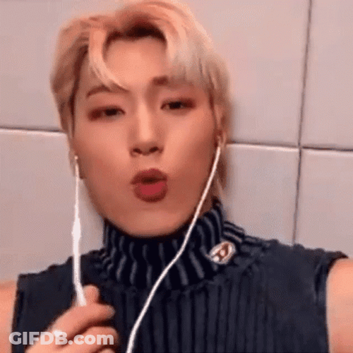 Video Call With Ateez Choi San GIF