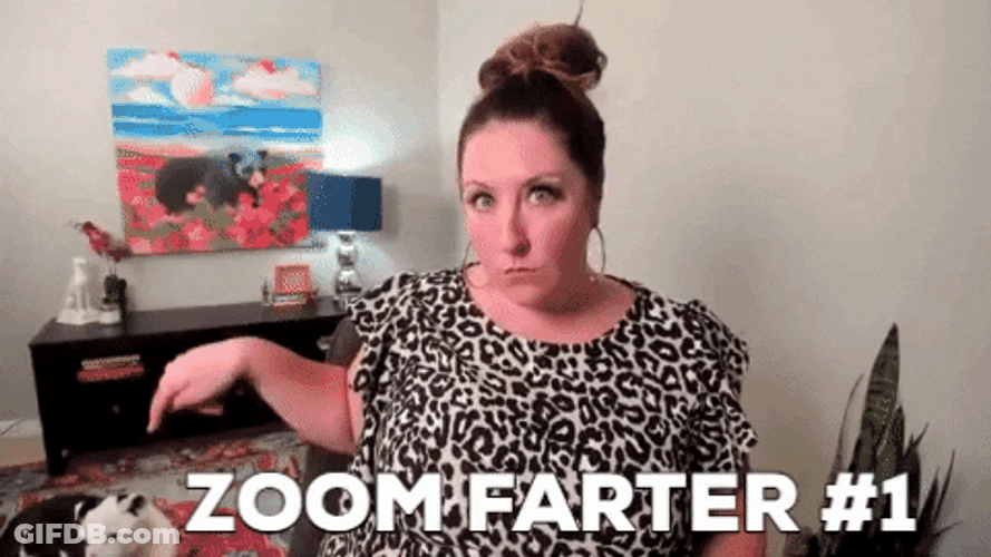 Video Call Zoom Farter GIF