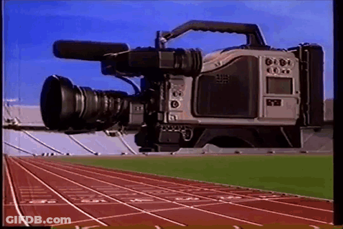 Video Camera Recording Track And Field Event GIF