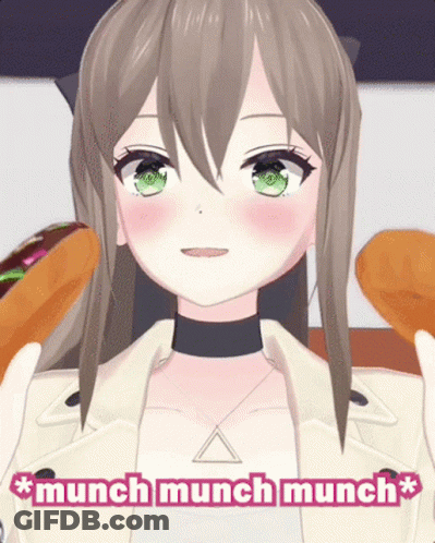 Video Character Munching Grass Saying Dinosaur With Headphones GIF