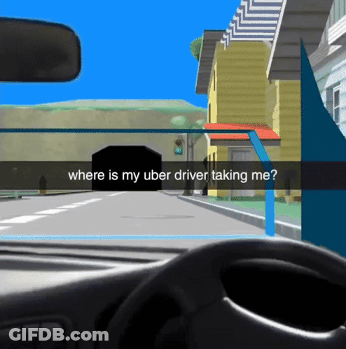 Video Game Asking Where Is Uber Driver GIF