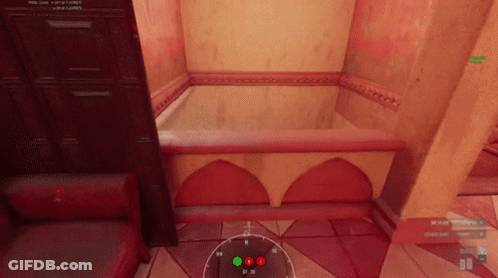 Video Game Bathtub And Clock GIF