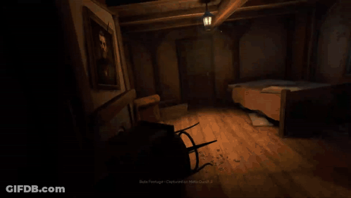 Video Game Bed And Window With Arrows GIF