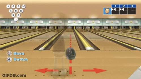 Video Game Bowling Alley GIF