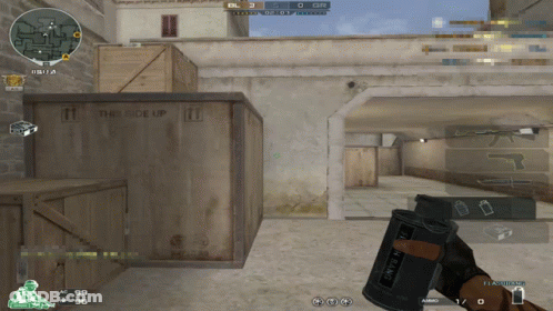Video Game Box Saying This Side Up GIF