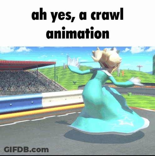 Video Game Character Ah Yes A Crawl Animation GIF