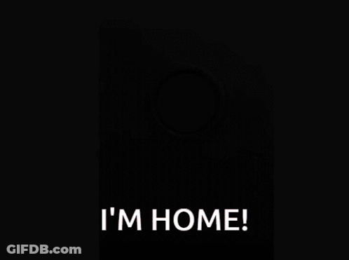 Video Game Character At Door Saying I'm Home GIF