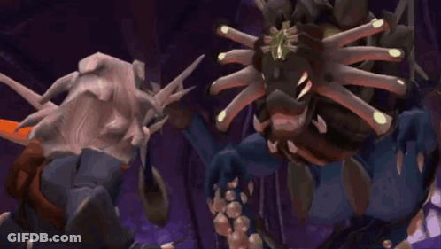 Video Game Character Attacked By Monster Saying Die GIF