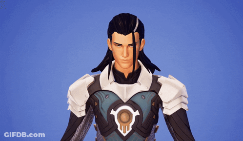 Video Game Character Blue Background GIF