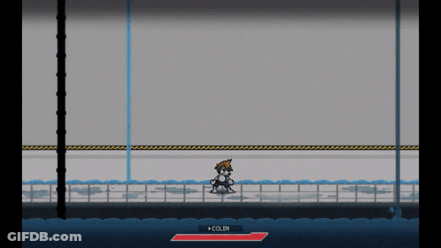 Video Game Character Colin On Screen GIF
