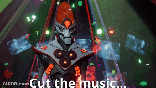 Video Game Character Cut The Music GIF