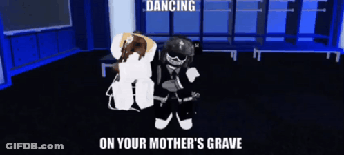 Video Game Character Dancing On Your Mother's Grave GIF