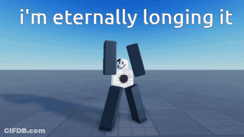 Video Game Character Dancing Saying I'm Eternally Longing It GIF