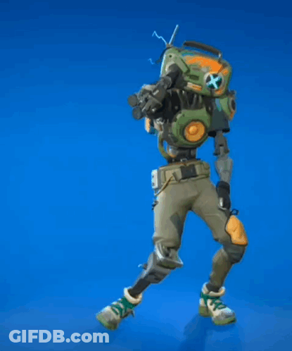 Video Game Character Dancing With Boombox On Head GIF