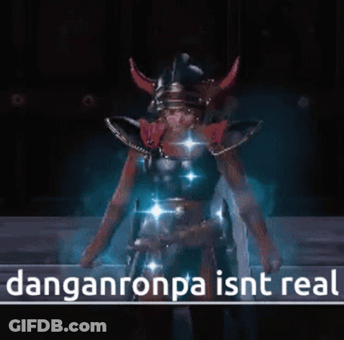 Video Game Character Danganronpa Isnt Real GIF