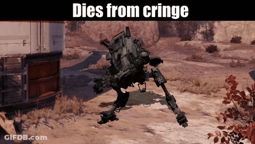 Video Game Character Dies From Cringe GIF