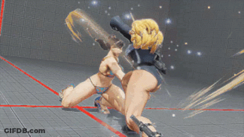 Video Game Character Doing Handstand On Another GIF