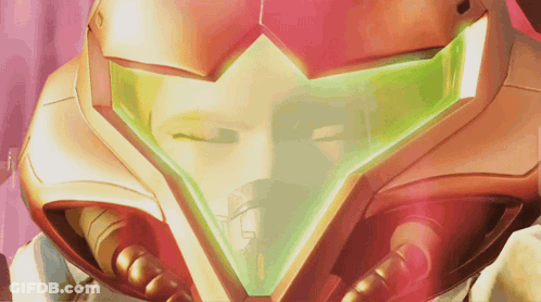 Video Game Character Eyes Closed Close Up GIF