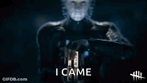 Video Game Character Holding Blue Light Says I Came GIF