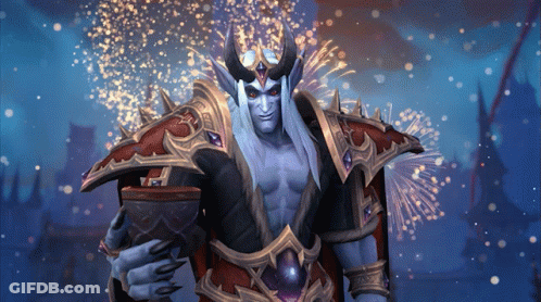 Video Game Character Holding Goblet GIF