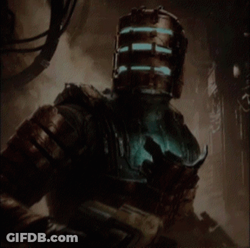 Video Game Character Holding Gun And Wearing Helmet GIF