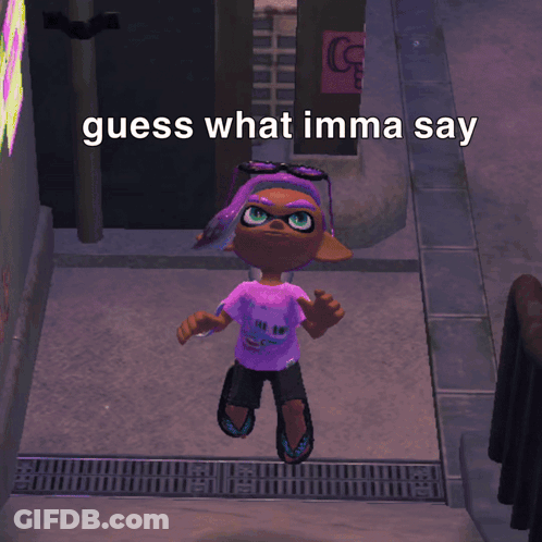 Video Game Character Holding Gun In Room GIF