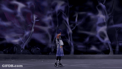 Video Game Character Holding Purple Object GIF