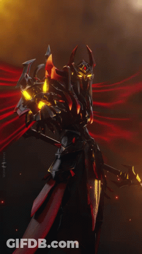 Video Game Character Holding Sword And Shield GIF