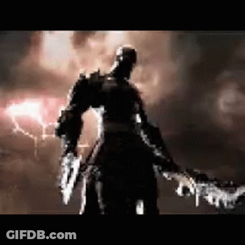 Video Game Character Holding Sword GIF