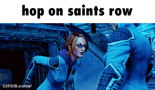 Video Game Character Hop On Saints Row GIF