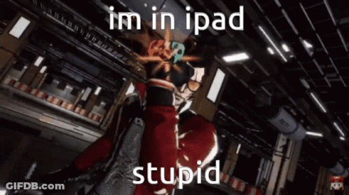 Video Game Character Im In IPad Stupid GIF