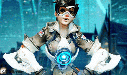 Video Game Character In British Flag Jacket And Gloves GIF