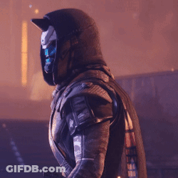 Video Game Character In Hooded Cape And Mask GIF