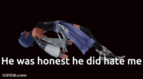 Video Game Character Laying On Ground He Was Honest He Did Hate Me GIF