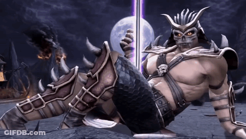 Video Game Character Lying On Ground With Pole GIF