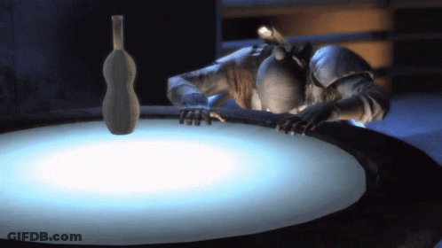 Video Game Character Lying On Table GIF