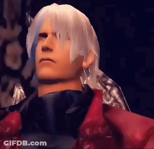 Video Game Character's Face GIF