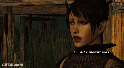 Video Game Character Saying All I Meant Was GIF
