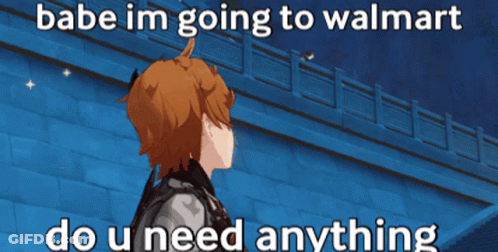 Video Game Character Saying Babe I'm Going To Walmart GIF