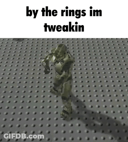 Video Game Character Saying By The Rings Im Tweekin GIF