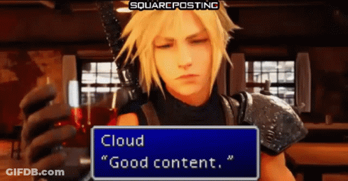 Video Game Character Saying Cloud Good Content GIF